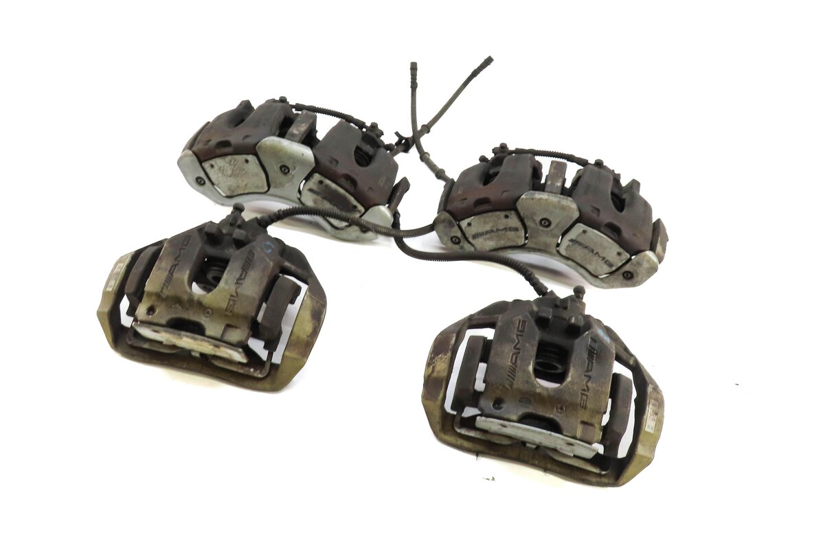 08-14 MERCEDES CL S (W216 W221) FRONT REAR LEFT RIGHT BREMBO BRAKE CALIPER SET 4