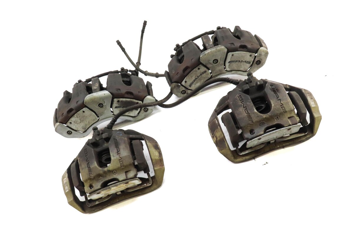 Thumbnail 3: 08-14 MERCEDES CL S (W216 W221) FRONT REAR LEFT RIGHT BREMBO BRAKE CALIPER SET 4