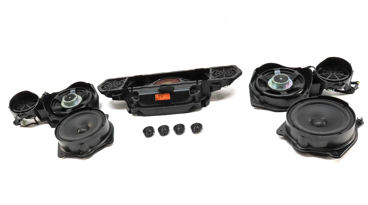2011 MERCEDES S63 (W221) FRONT REAR LEFT RIGHT DOOR DASH LOGIC 7 SPEAKER SET 11