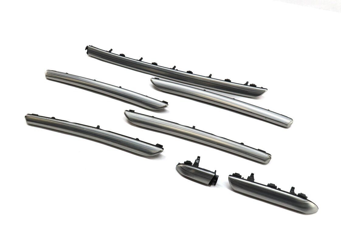Thumbnail 3: 2015 AUDI A3 (8V) FRONT LEFT REAR RIGHT INTERIOR TRIM SET (ALUMINUM MISTRAL)