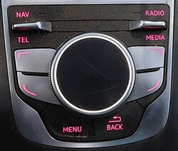 Thumbnail 8: 15-18 AUDI A3 S3 (8V) RADIO STEREO GPS NAVIGATION MEDIA MMI CONTROL SWITCH KNOB