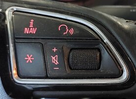 Thumbnail 3: 15-16 AUDI A3 (8V) LEFT DRIVER 3-SPOKE SPORT STEERING WHEEL w/ SWITCHES (BLACK)