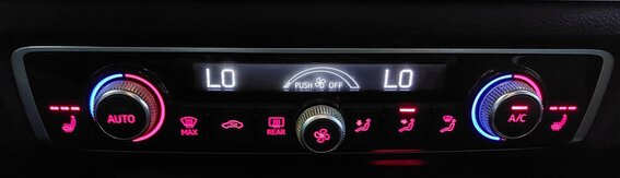Thumbnail 2: 2015-2018 AUDI A3 S3 (8V) FRONT DUAL ZONE HEATER A/C TEMPERATURE CONTROL PANEL