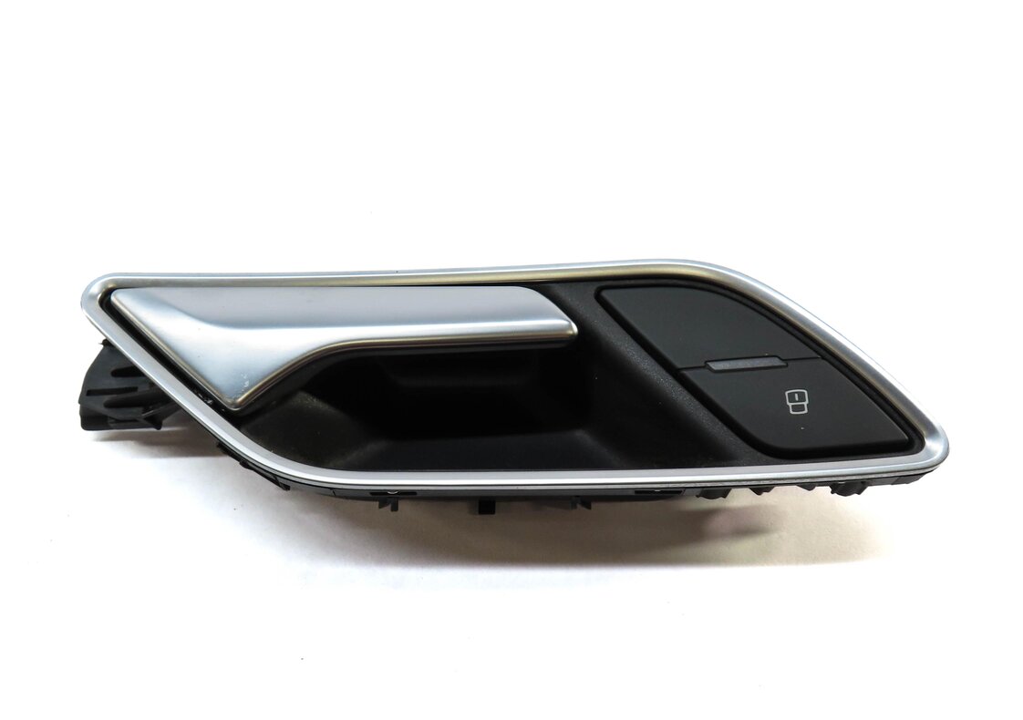 Thumbnail 3: 15-20 AUDI A3 S3 (8V) REAR RIGHT INTERIOR DOOR HANDLE w/ SWITCH BUTTON