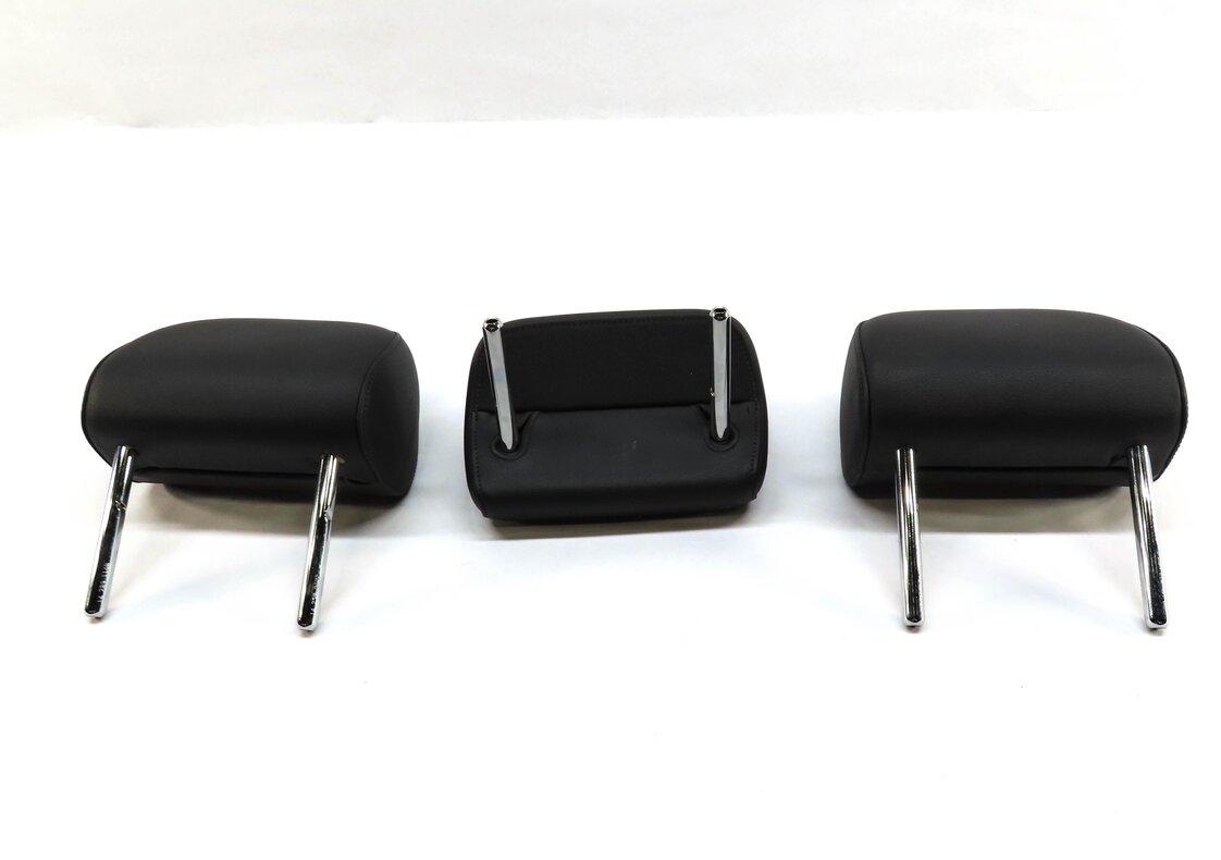 Thumbnail 5: 2015 AUDI A3 (8V) REAR LEFT RIGHT CENTER HEADREST SET OF 3 (BLACK)