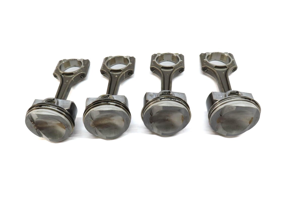 Thumbnail 2: 15-16 AUDI A3 (8V) 15 GOLF 1.8T (CNSB) TURBO ENGINE PISTON w/ ROD SET of 4
