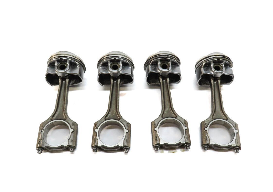 Thumbnail 3: 15-16 AUDI A3 (8V) 15 GOLF 1.8T (CNSB) TURBO ENGINE PISTON w/ ROD SET of 4