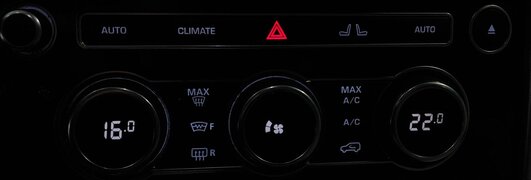 Thumbnail 2: 14-15 RANGE ROVER SPORT (L405 L494) FRONT HEATER A/C TEMPERATURE RADIO CONTROL