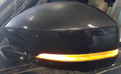 Thumbnail 3: 2014-2017 RANGE ROVER (L405) LEFT AUTODIM BLIND SPOT CAMERA DOOR MIRROR (BLACK)