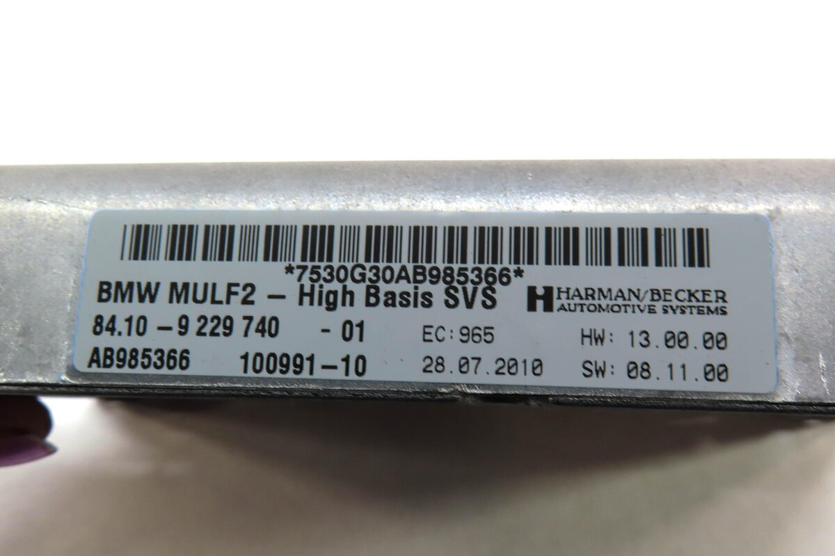 Thumbnail 4: 2009-2011 BMW 328i 335i 535i 750i 760i (E60 E90 F10 F01) MULF 2 SVS BASIS MODULE