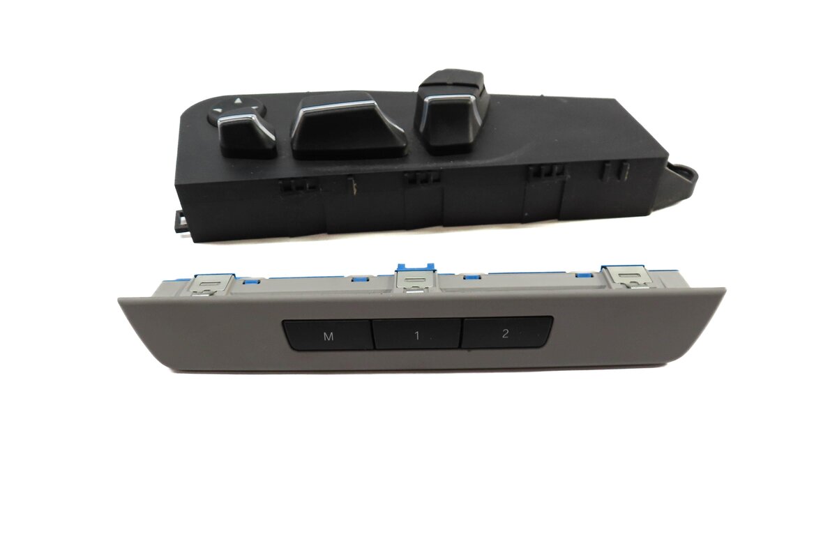 2011 BMW 535i (F10) LEFT FRONT DRIVER SEAT ADJUSTMENT SWITCH (GRAY MEMORY)