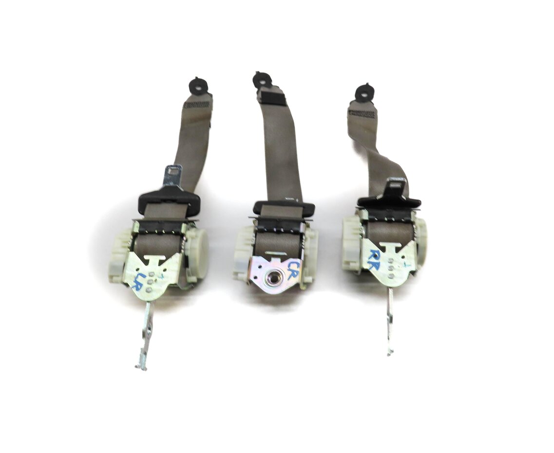Thumbnail 3: 2011 BMW 535i (F10) REAR SEAT LEFT CENTER RIGHT SEATBELT RETRACTOR SET-3 (GRAY)