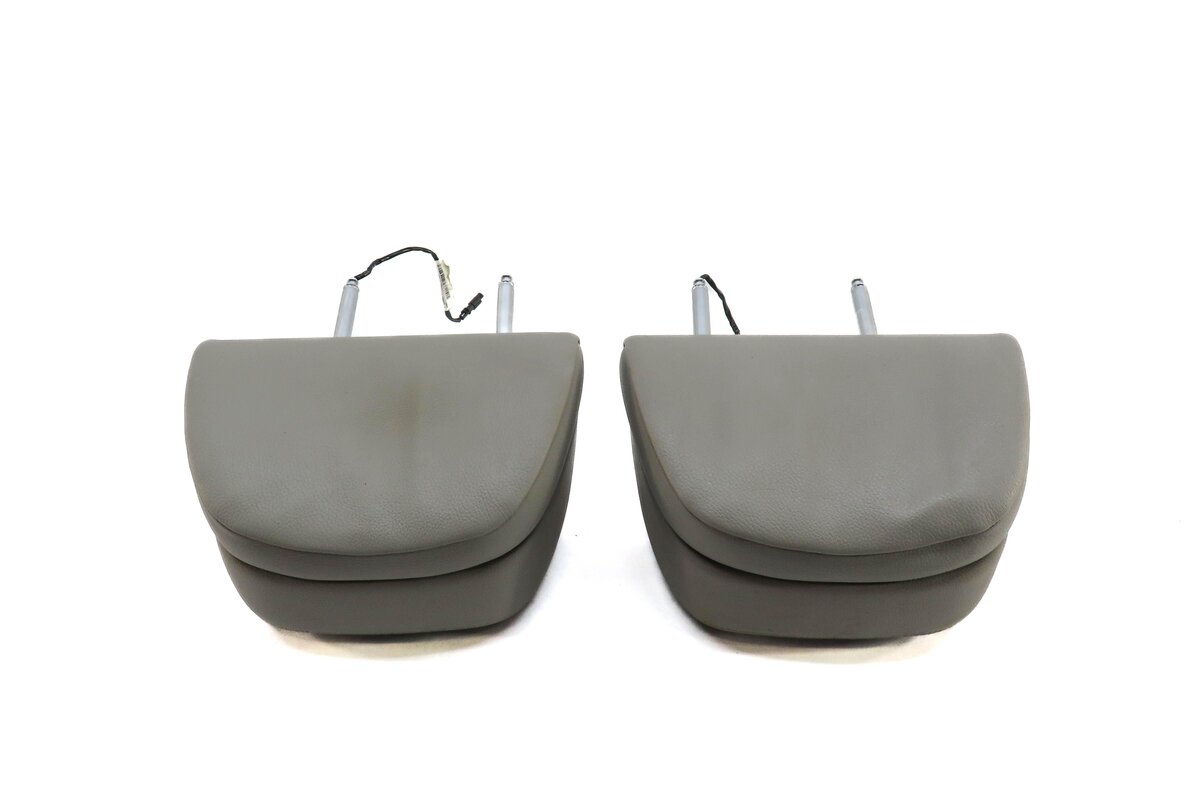 Thumbnail 3: 2011-2016 BMW 5-SERIES (F10) FRONT LEFT & RIGHT SEAT HEADREST SET (GRAY LEATHER)