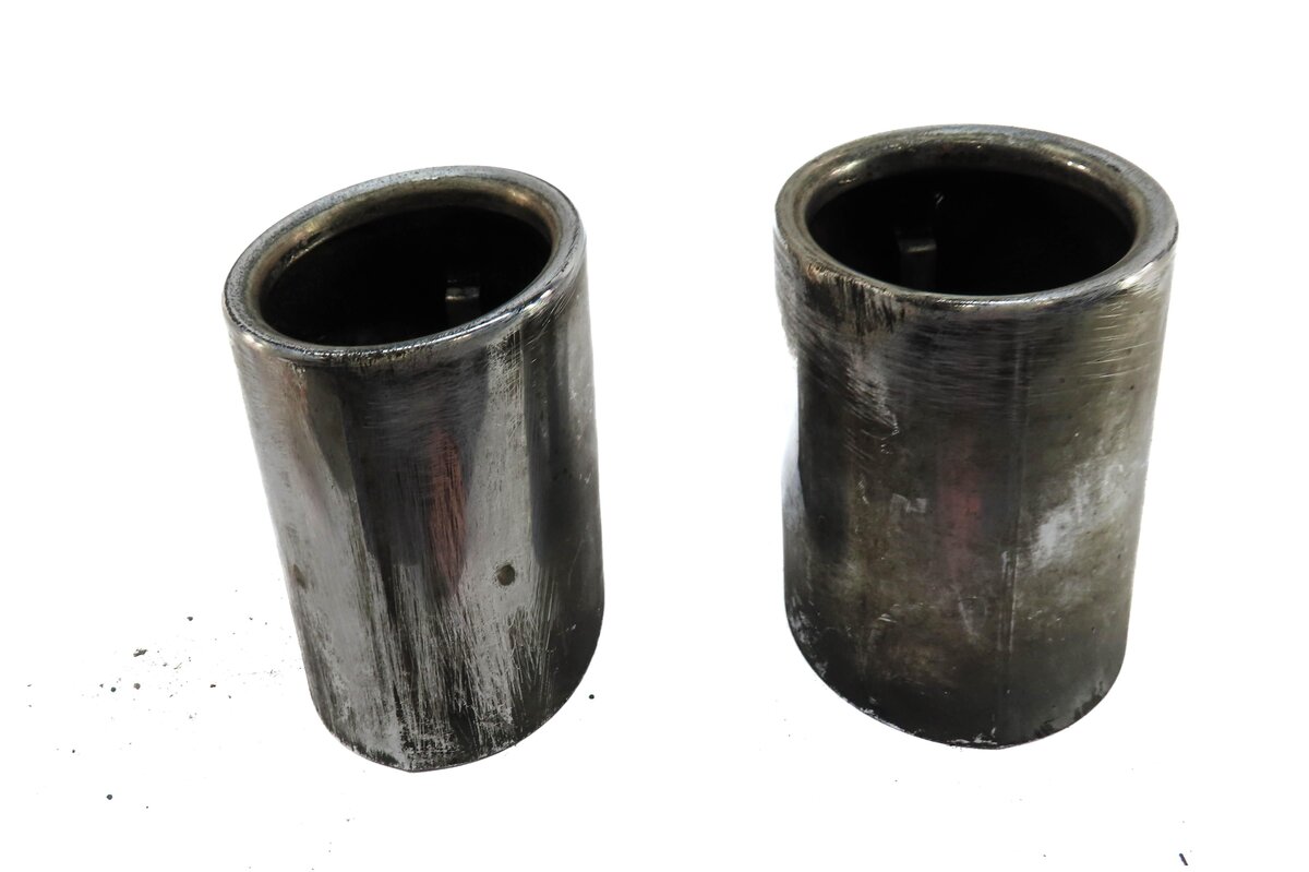 Thumbnail 2: 11-16 BMW 535i (F10) 3.0L TURBO N55 ENGINE MUFFLER PIPE EXHAUST TIP SET (CHROME)