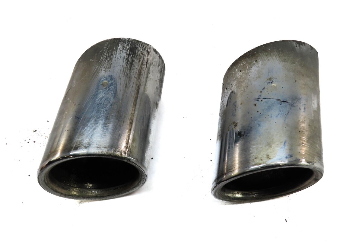 Thumbnail 4: 11-16 BMW 535i (F10) 3.0L TURBO N55 ENGINE MUFFLER PIPE EXHAUST TIP SET (CHROME)