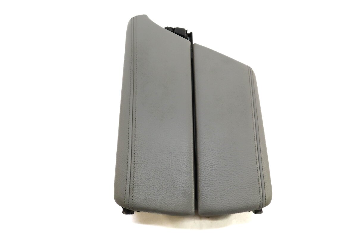 Thumbnail 2: 2011 BMW 528i 535i 550i (F10) FRONT CENTER CONSOLE ARM REST LID (GRAY LEATHER)