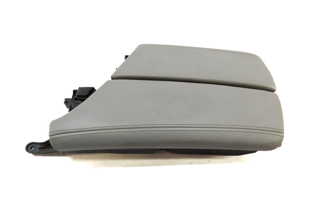 Thumbnail 3: 2011 BMW 528i 535i 550i (F10) FRONT CENTER CONSOLE ARM REST LID (GRAY LEATHER)