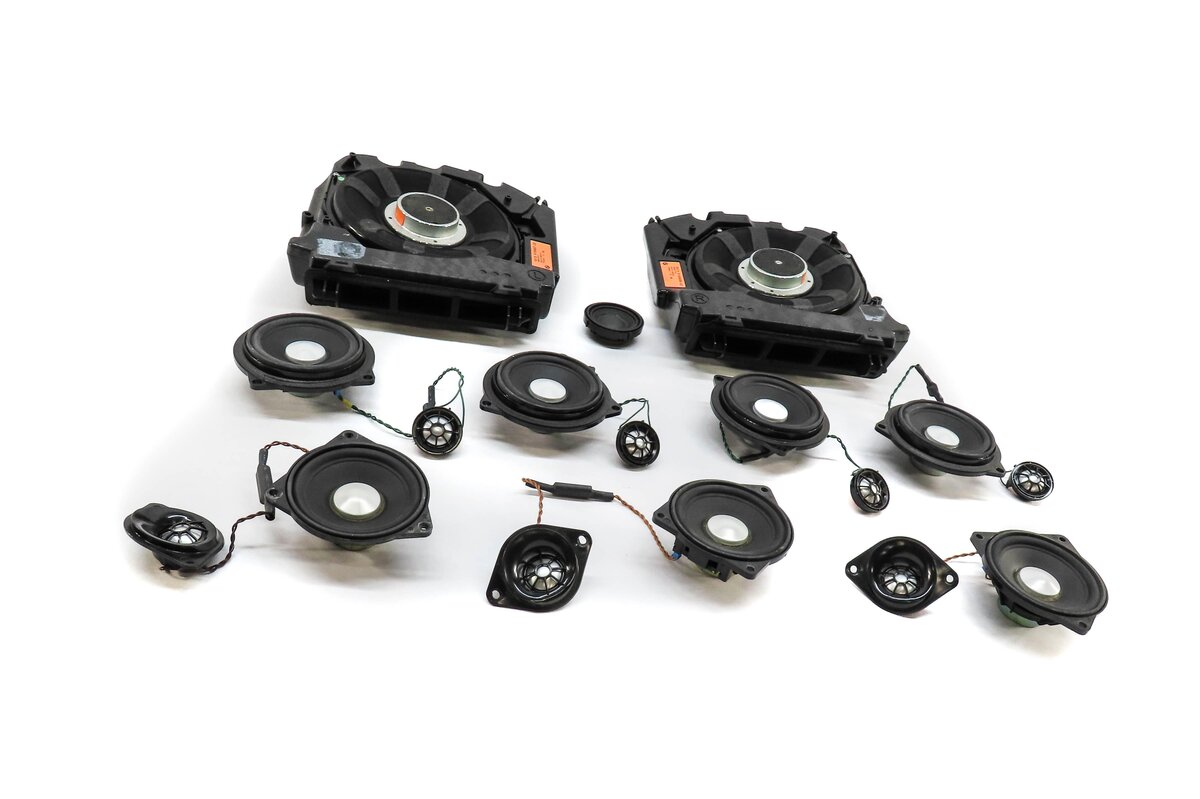 Thumbnail 10: 2011 BMW 535i (F10) RADIO STEREO LOGIC-7 AUDIO SUB SUBWOOFER TWEETER SPEAKER SET