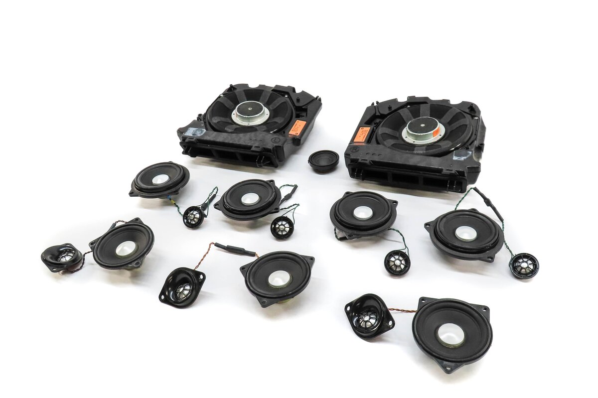 Thumbnail 11: 2011 BMW 535i (F10) RADIO STEREO LOGIC-7 AUDIO SUB SUBWOOFER TWEETER SPEAKER SET