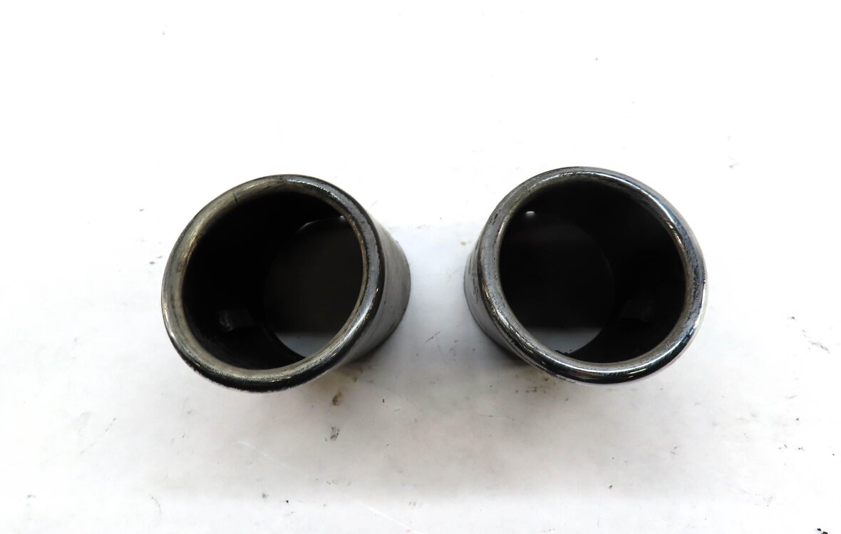 Thumbnail 2: 11-13 BMW X3 (F25) 3.0L TURBO N55 MUFFLER LEFT & RIGHT METAL EXHAUST TIP SET/2