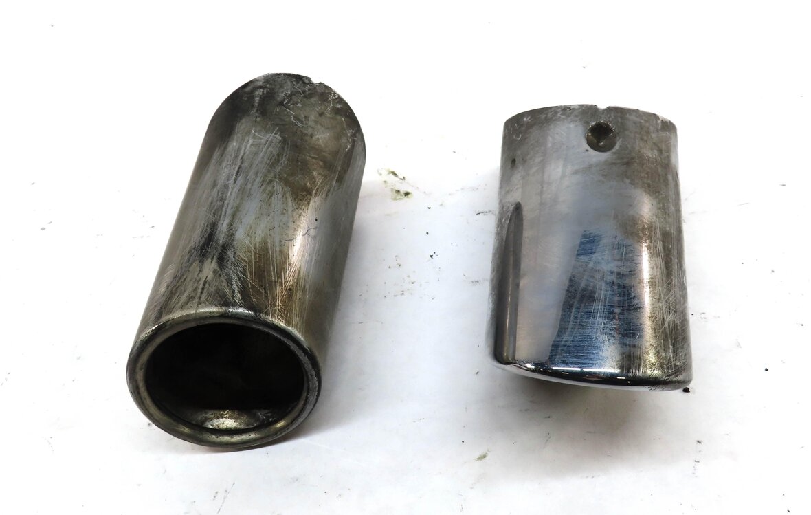 Thumbnail 3: 11-13 BMW X3 (F25) 3.0L TURBO N55 MUFFLER LEFT & RIGHT METAL EXHAUST TIP SET/2