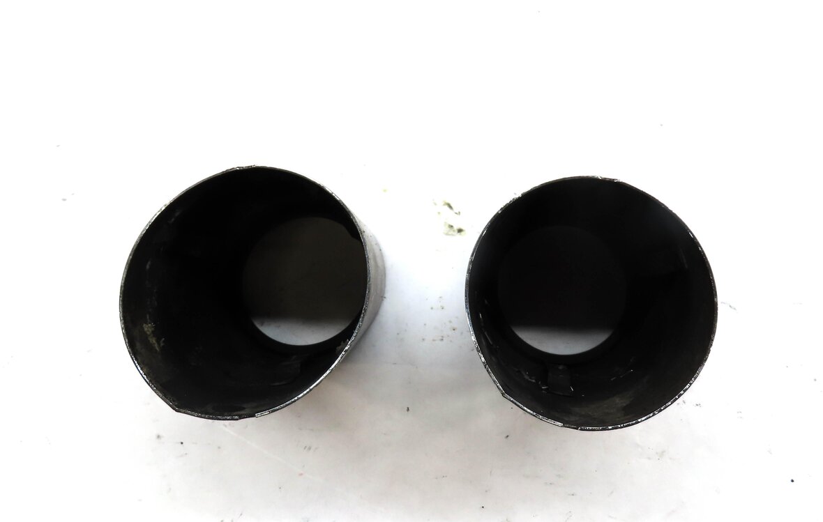 Thumbnail 4: 11-13 BMW X3 (F25) 3.0L TURBO N55 MUFFLER LEFT & RIGHT METAL EXHAUST TIP SET/2