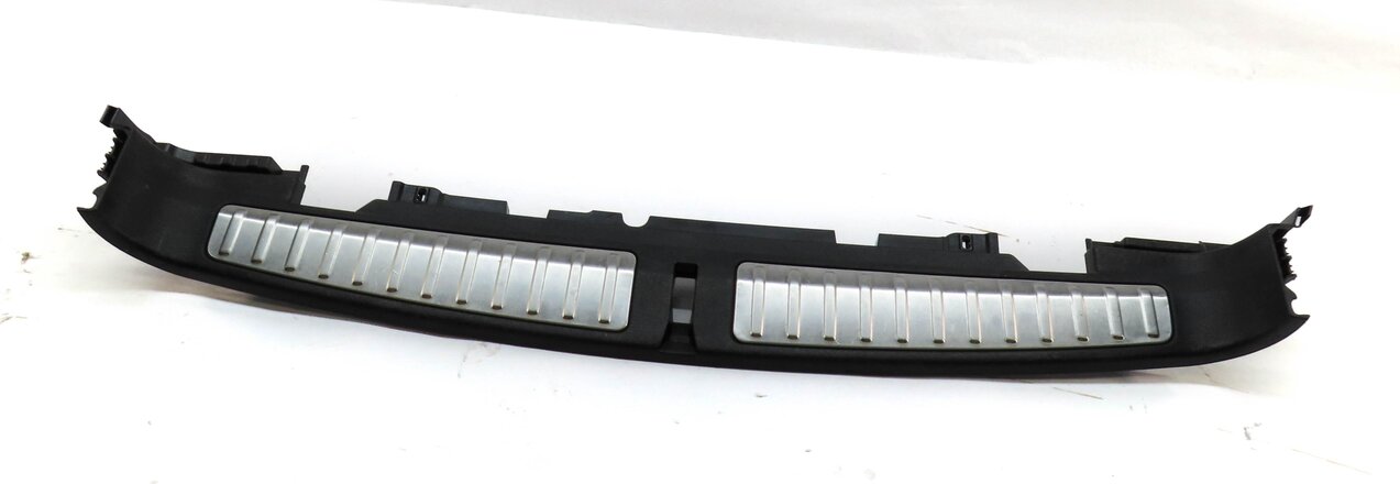 2011 BMW X3 (F25) TRUNK SILL KICK PLATE COVER TRIM PANEL (BLACK & SILVER)