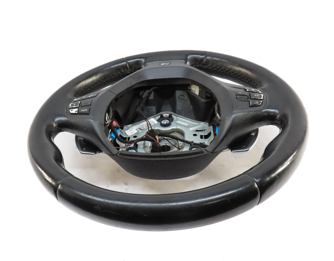 Thumbnail 3: 11-17 BMW X3 X4 (F25 F26) 3 SPOKE ///M SPORT STEERING WHEEL w/ BUTTONS (BLACK)