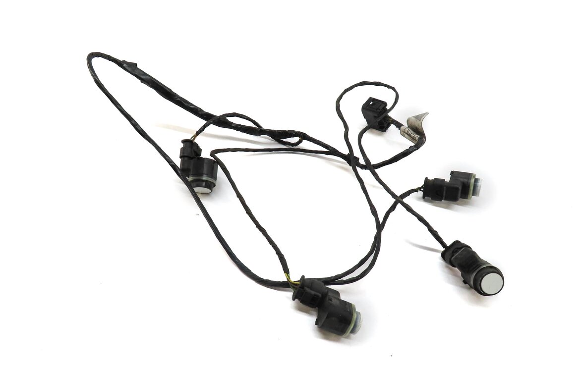 Thumbnail 2: 2011 BMW X3 F25 REAR PARK DISTANCE PDC SENSOR SET (WHITE) & WIRE WIRING HARNESS