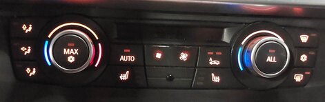 Thumbnail 7: 11-14 BMW X3 (F25) FRONT HEATER A/C TEMPERATURE CLIMATE CONTROL w/ HEATED SEAT