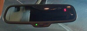 Thumbnail 2: 2010-2015 AUDI Q7 (4L) INTERIOR AUTODIM REAR VIEW MIRROR w/ COMPASS (GRAY)