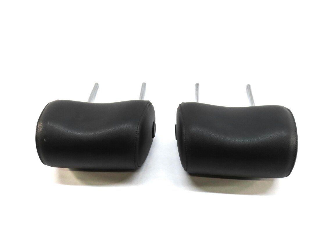 Thumbnail 3: 08-15 AUDI A3 A6 Q7 S6 (8P C7 4L) FRONT LEFT & RIGHT SEAT HEADREST SET-2 (BLACK)