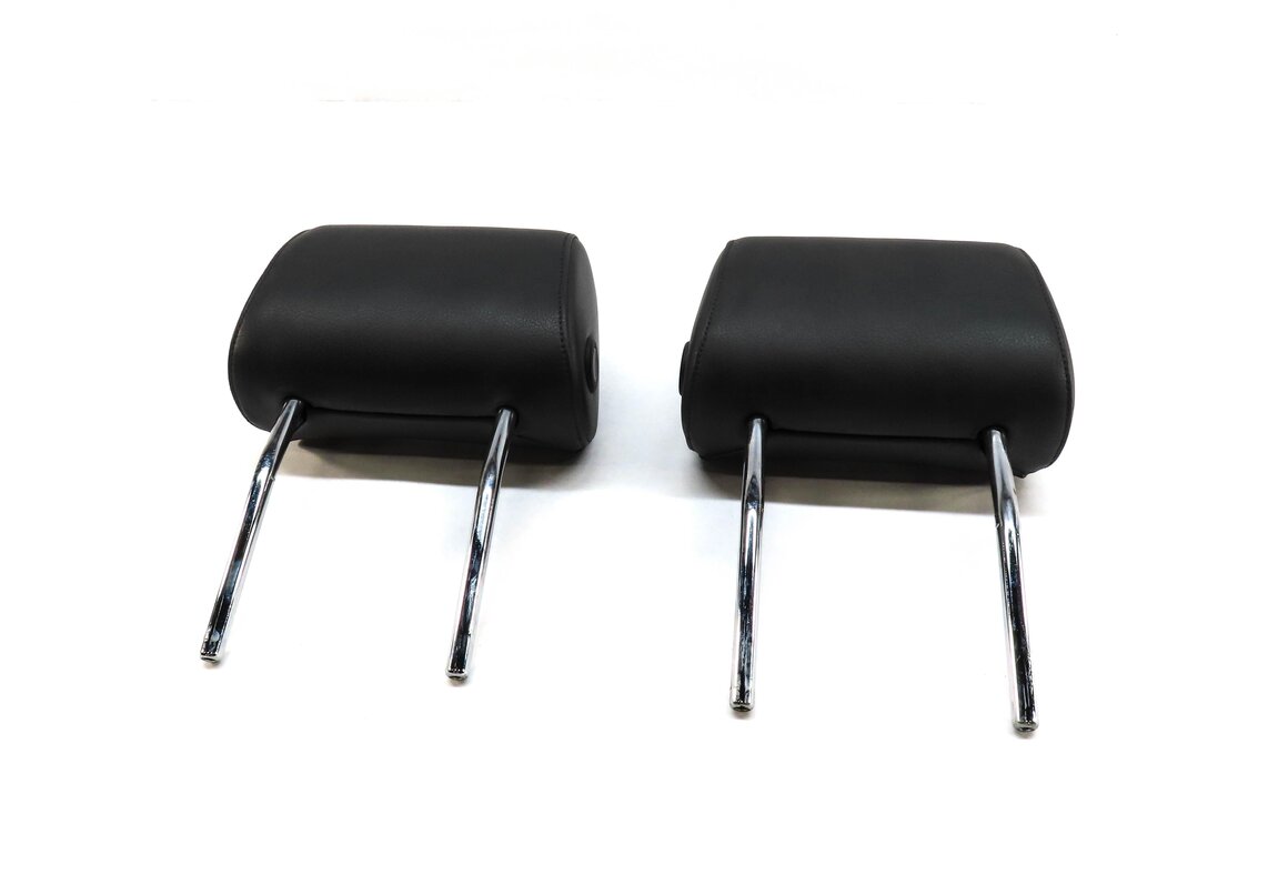Thumbnail 5: 08-15 AUDI A3 A6 Q7 S6 (8P C7 4L) FRONT LEFT & RIGHT SEAT HEADREST SET-2 (BLACK)