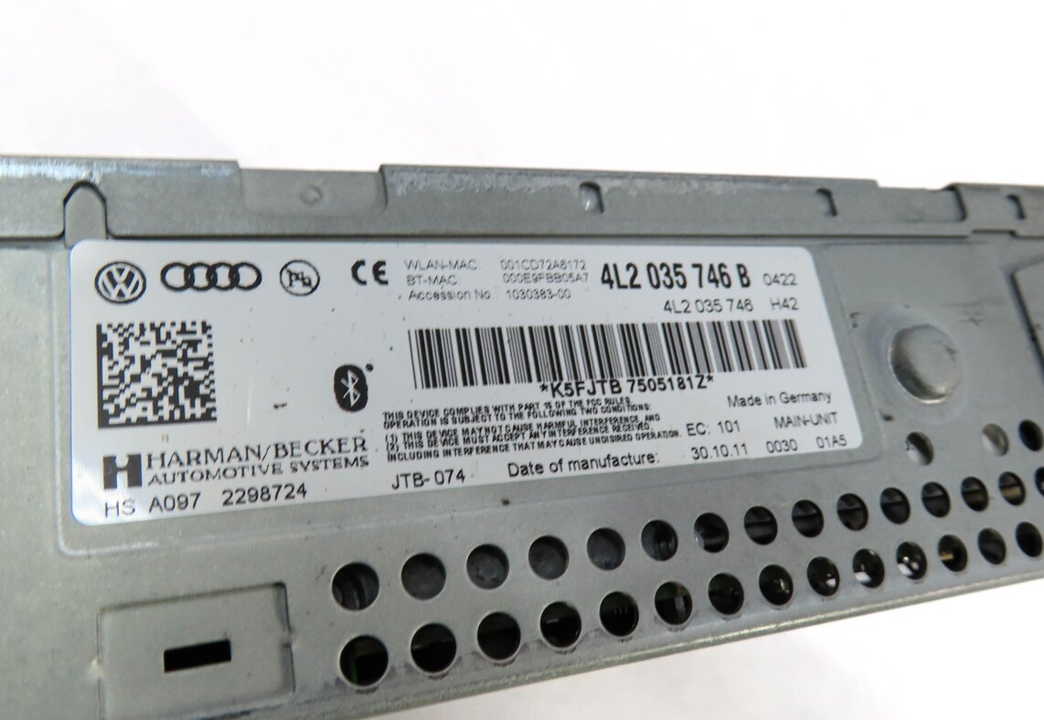 Thumbnail 6: 2012 AUDI Q7 (4L) RADIO STEREO SD SIM CD DVD AUDIO MEDIA MMI MULTIMEDIA PLAYER