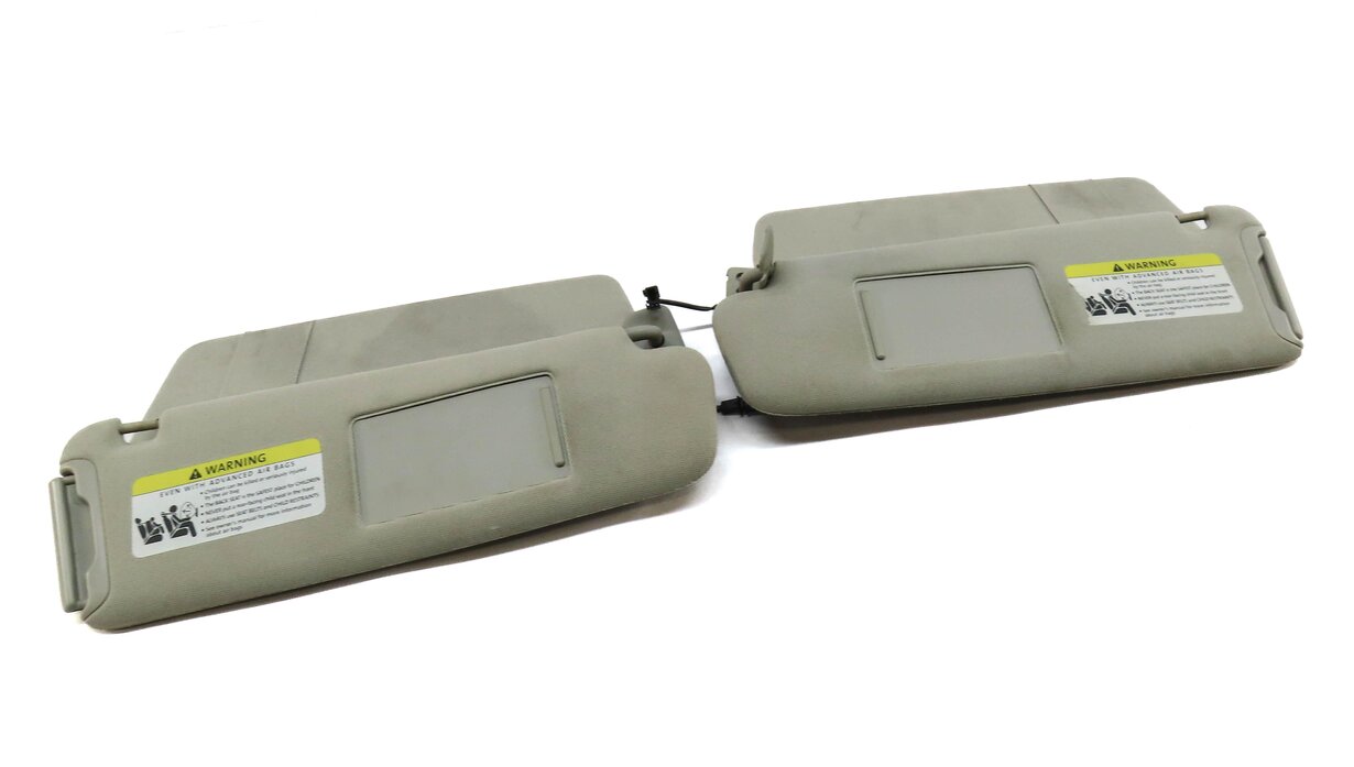 2007-2015 AUDI Q7 (4L) FRONT LEFT & RIGHT SUN VISOR SUNVISOR SHADE SET (GRAY)