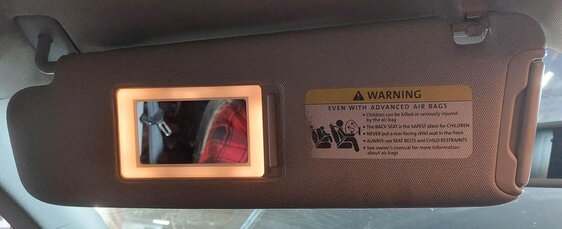 Thumbnail 5: 2007-2015 AUDI Q7 (4L) FRONT LEFT & RIGHT SUN VISOR SUNVISOR SHADE SET (GRAY)