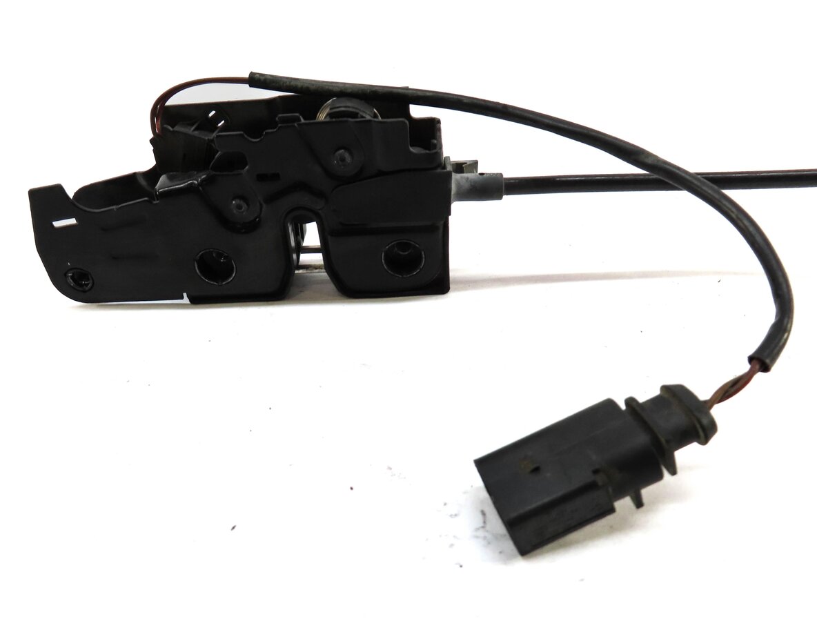 Thumbnail 2: 2012 AUDI Q7 (4L) FRONT LOWER HOOD LOCK LATCH STRIKER PLATE w/ CABLE