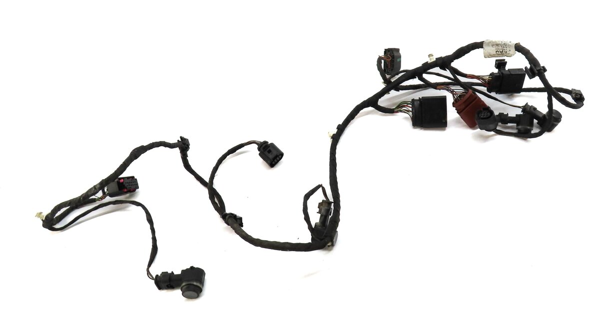 2012 AUDI Q7 (4L) REAR PDC PARK DISTANCE SENSOR SET w/ HARNESS (GRAPHITE GRAY)