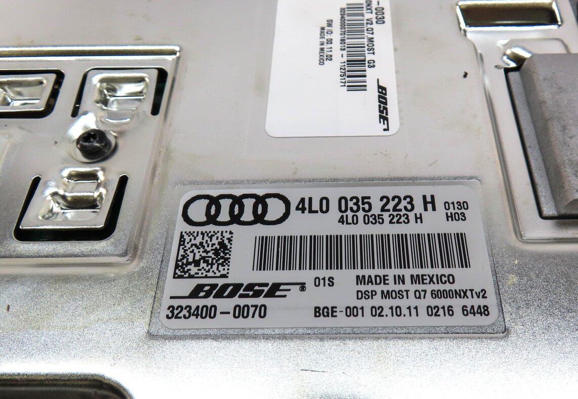 Thumbnail 4: 2010-2012 AUDI Q7 (4L) RADIO STEREO BOSE AUDIO AMP AMPLIFIER