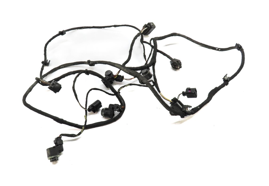 Thumbnail 1: 2012 AUDI Q7 (4L) FRONT PDC PARK DISTANCE SENSOR SET w/ HARNESS (GRAPHITE GRAY)