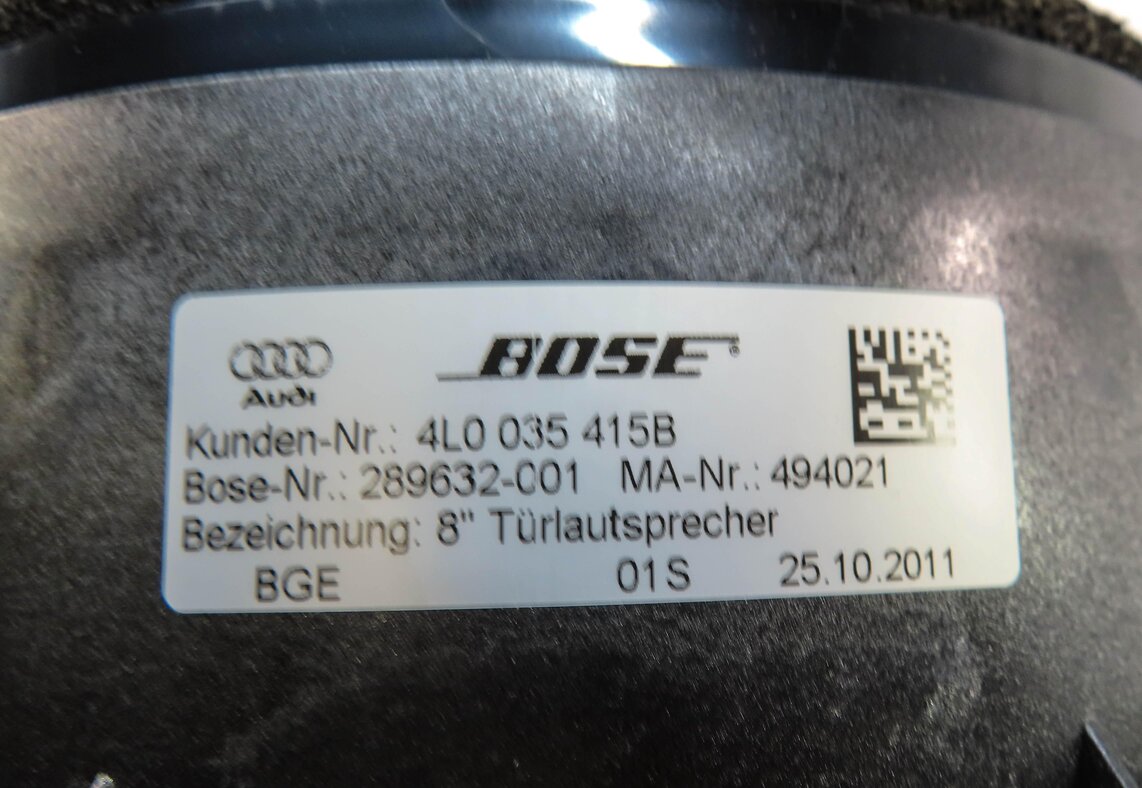 Thumbnail 4: 2012 AUDI Q7 (4L) REAR LEFT & RIGHT DOOR BOSE AUDIO SPEAKER SET-2