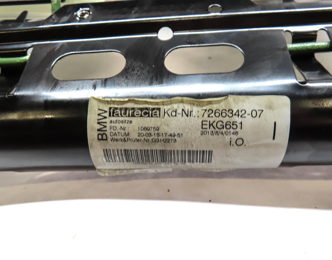 Thumbnail 6: 12-13 BMW M5 F10 FRONT RIGHT PASSENGER ///M SPORT COMFORT SEAT TRACK w/ MOTORS