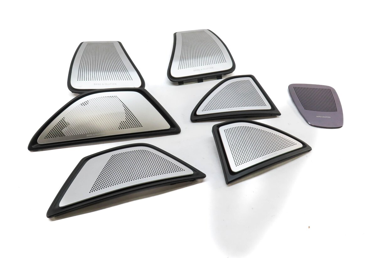 2013 BMW M5 (F10) FRONT REAR LEFT RIGHT BANG & OLUFSEN SPEAKER COVER GRILLE SET7