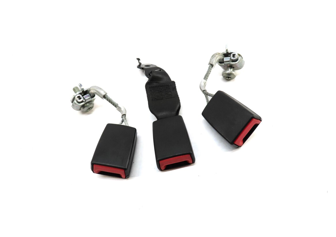 2013 BMW M5 (F10) REAR LEFT RIGHT CENTER SEATBELT SEAT BELT SET 3 (BLACK)