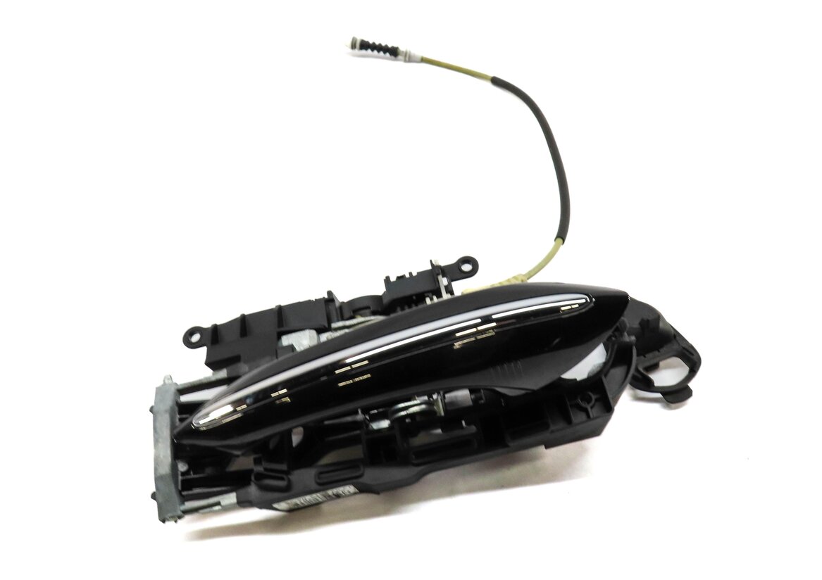 Thumbnail 2: 09-19 BMW 5 6 7 SERIES (F01 F07 F10 F12) RIGHT FRONT COMFORT DOOR HANDLE (BLACK)