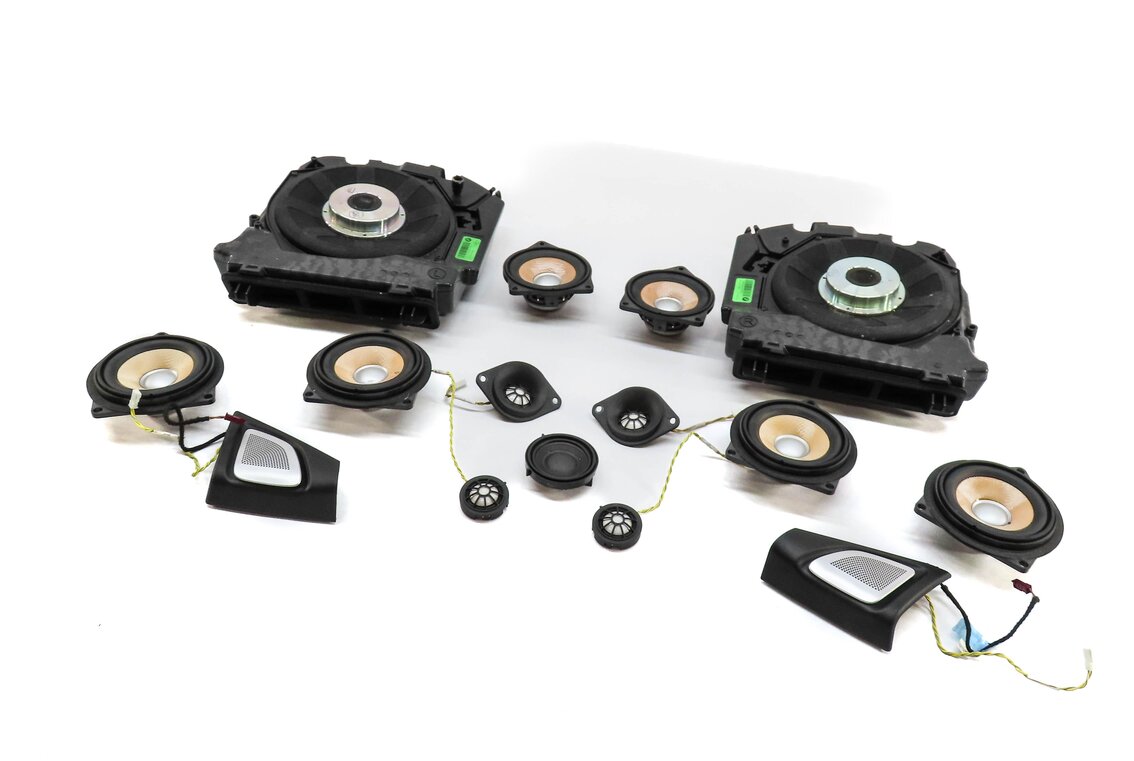 2013 BMW M5 F10 FRONT REAR BANG & OLUFSEN WOOFER MIDRANGE TWEETER SPEAKER SET 15
