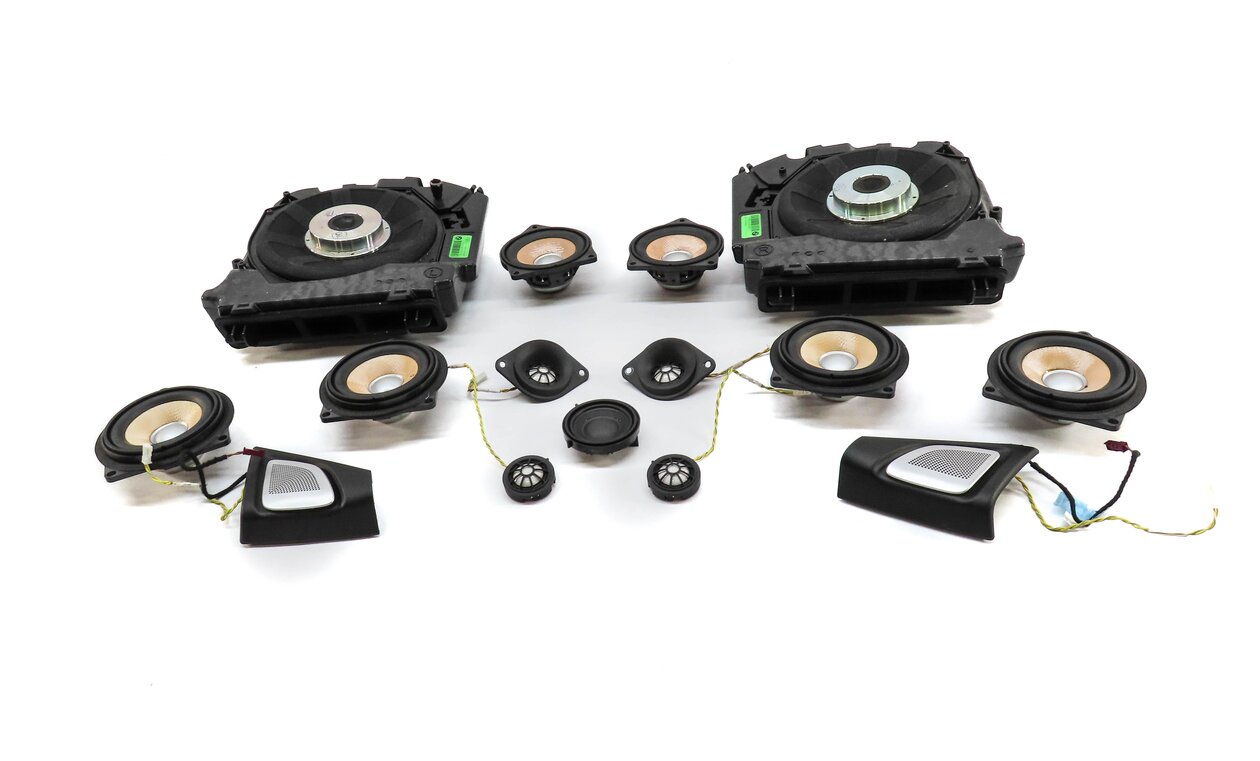 Thumbnail 2: 2013 BMW M5 F10 FRONT REAR BANG & OLUFSEN WOOFER MIDRANGE TWEETER SPEAKER SET 15