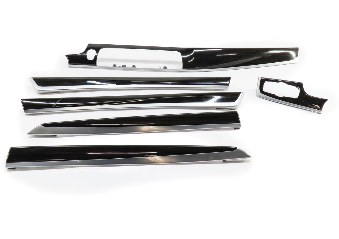 Thumbnail 2: 2013 BMW M5 (F10) FRONT REAR LEFT RIGHT DOOR DASH TRIM SET (ANTHRACITE WOOD)