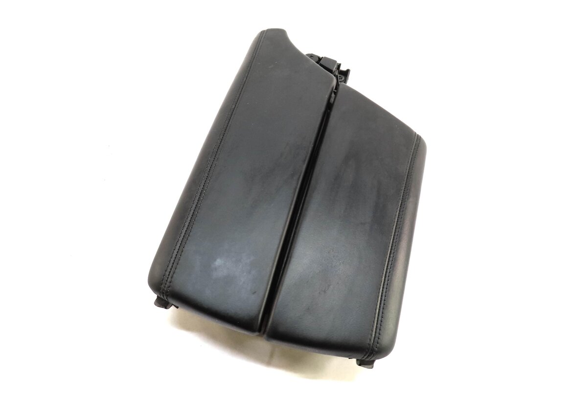 12-16 BMW M5 (F10) FRONT CENTER CONSOLE ARM REST ARMREST LID (BLACK LEATHER)