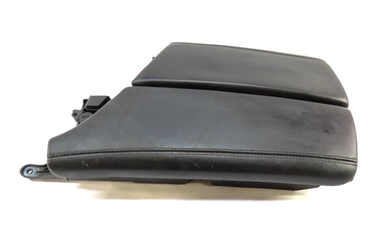 Thumbnail 3: 12-16 BMW M5 (F10) FRONT CENTER CONSOLE ARM REST ARMREST LID (BLACK LEATHER)